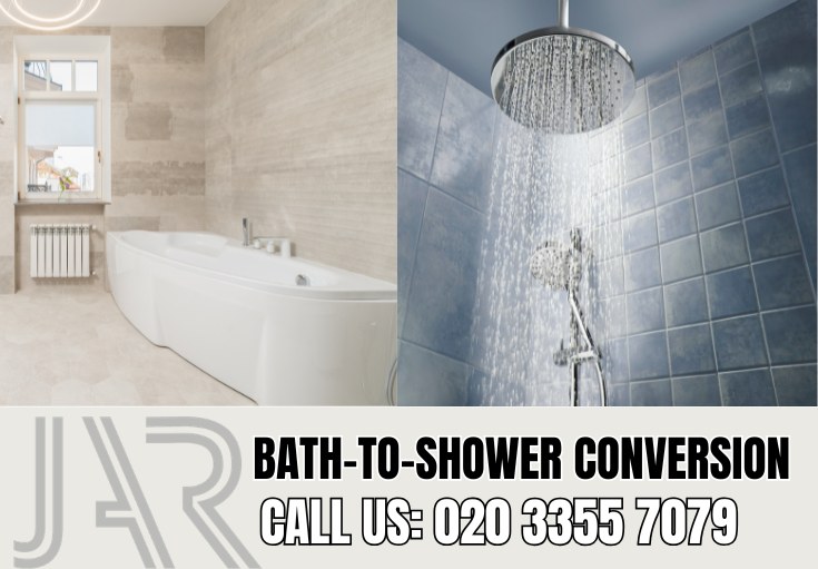 Bath to Shower Conversion by Soho Bathroom Fitters